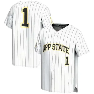 #1 A.State Mountaineers GameDay Greats Lightweight Baseball Jersey - White Stitched American College Jerseys