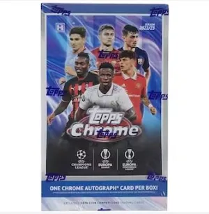 2022-23 Topps Chrome UEFA Club Competition Soccer Hobby Trading Cards