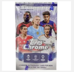 2023-24 Topps Chrome Soccer UEFA Club Competition Hobby Trading Cards