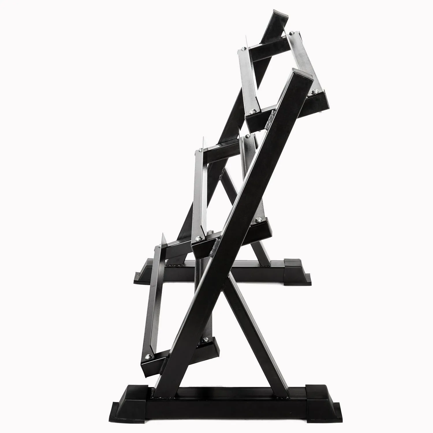 3-Tier Dumbbell Rack Stand, Weight Storage Organizer Fitness Equipment