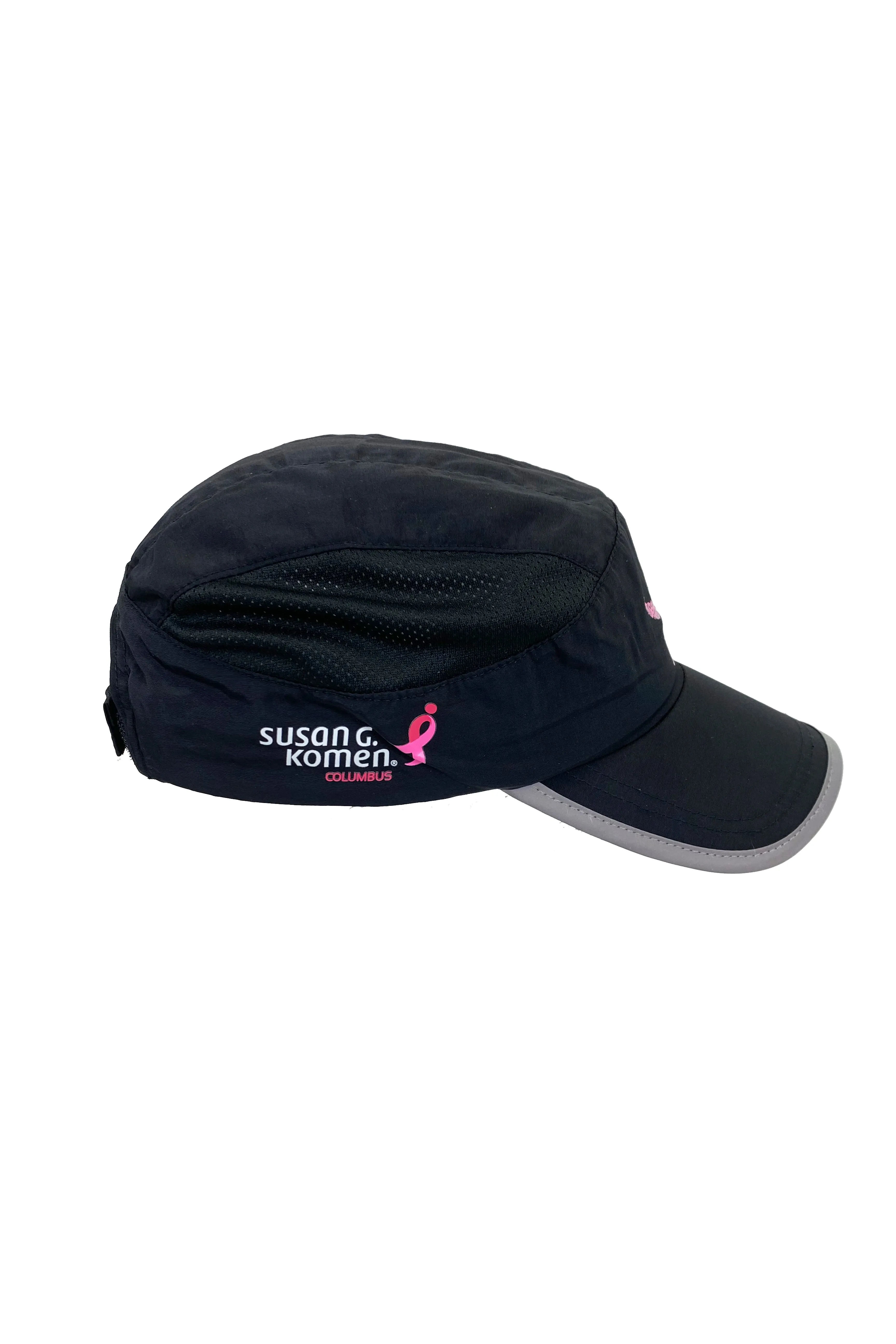 3008 - Komen Columbus Pink Ribbon Running Hat/Black