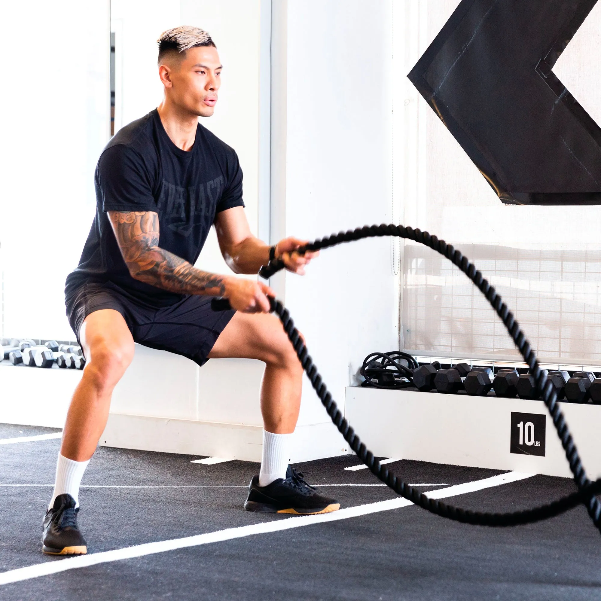 30Ft Battle Rope With Wall Mount