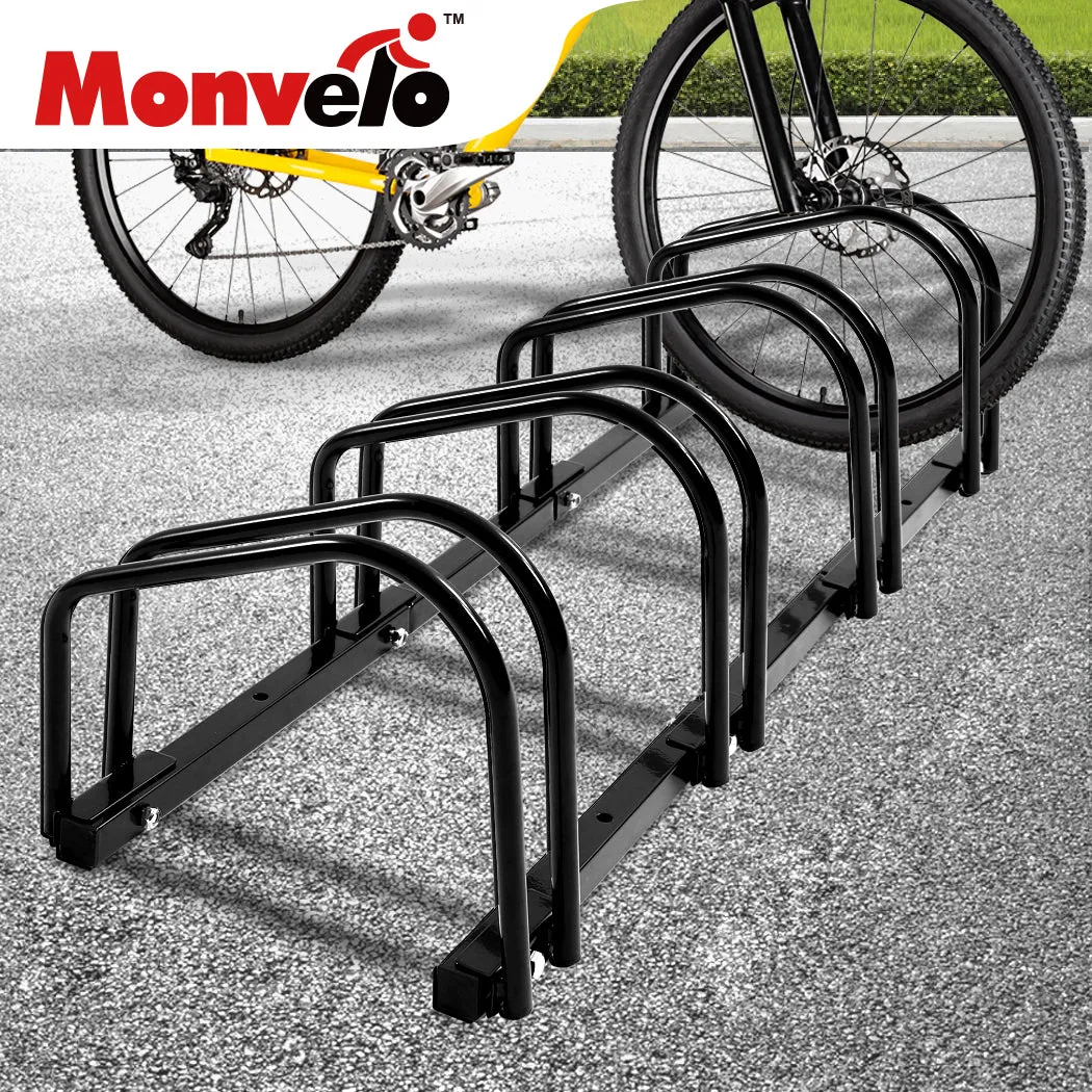 4 Bikes Stand Bicycle Bike Rack Floor