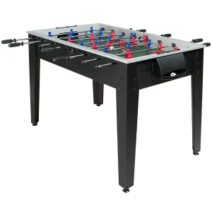 48 Inch Competition Sized Home Recreation Wooden Foosball Table-Black - Color: B