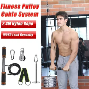 6PCS/Set Of Pull Down Fitness Pulley System