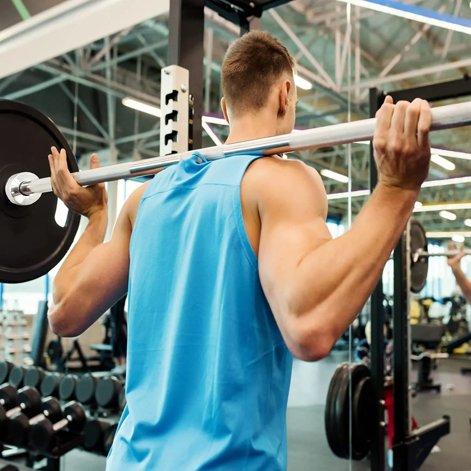 7FT Olympic Weight Barbell Bench Press Squat Bar