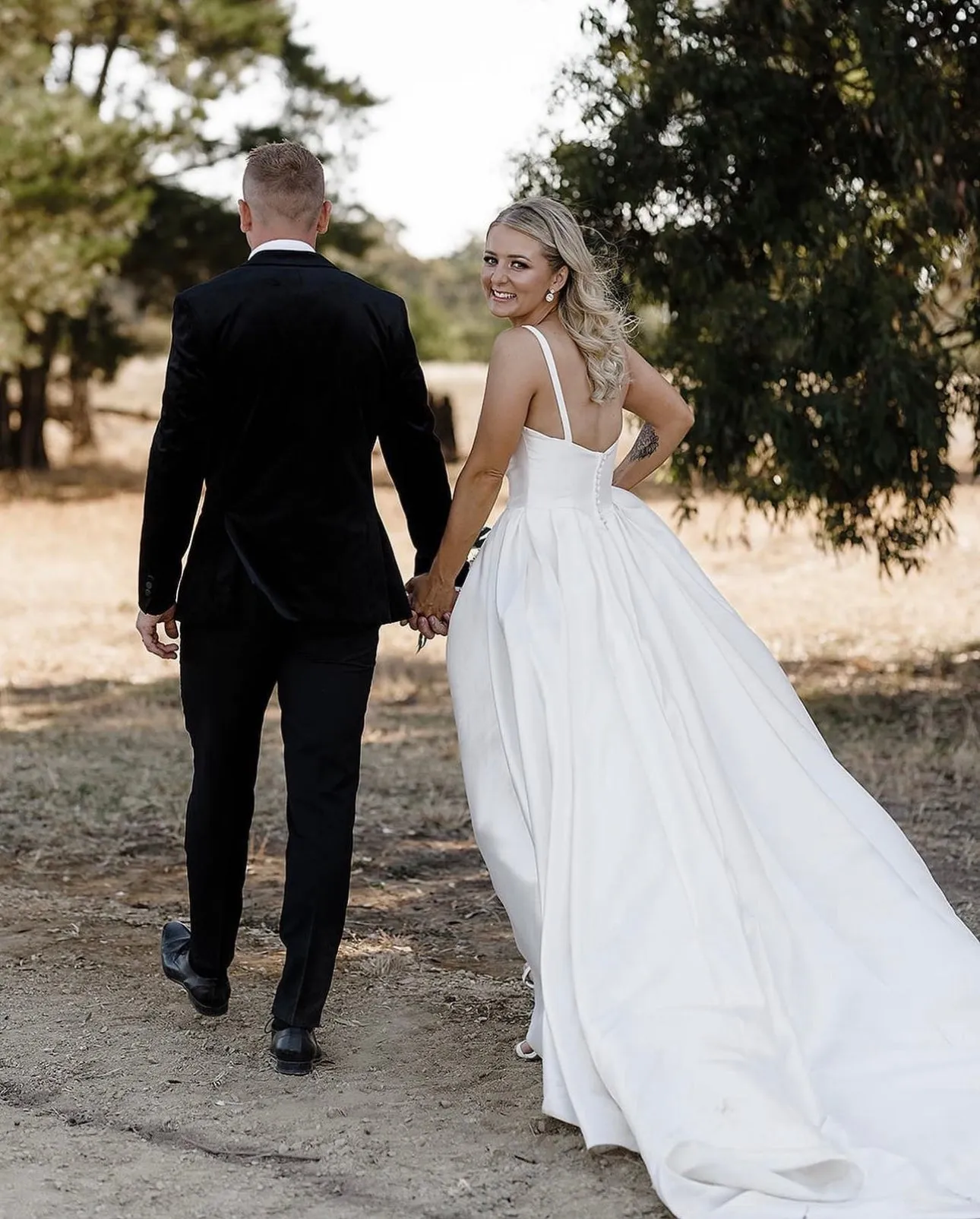 A-line Satin Square Neck Wedding Dresses 2023 New Style