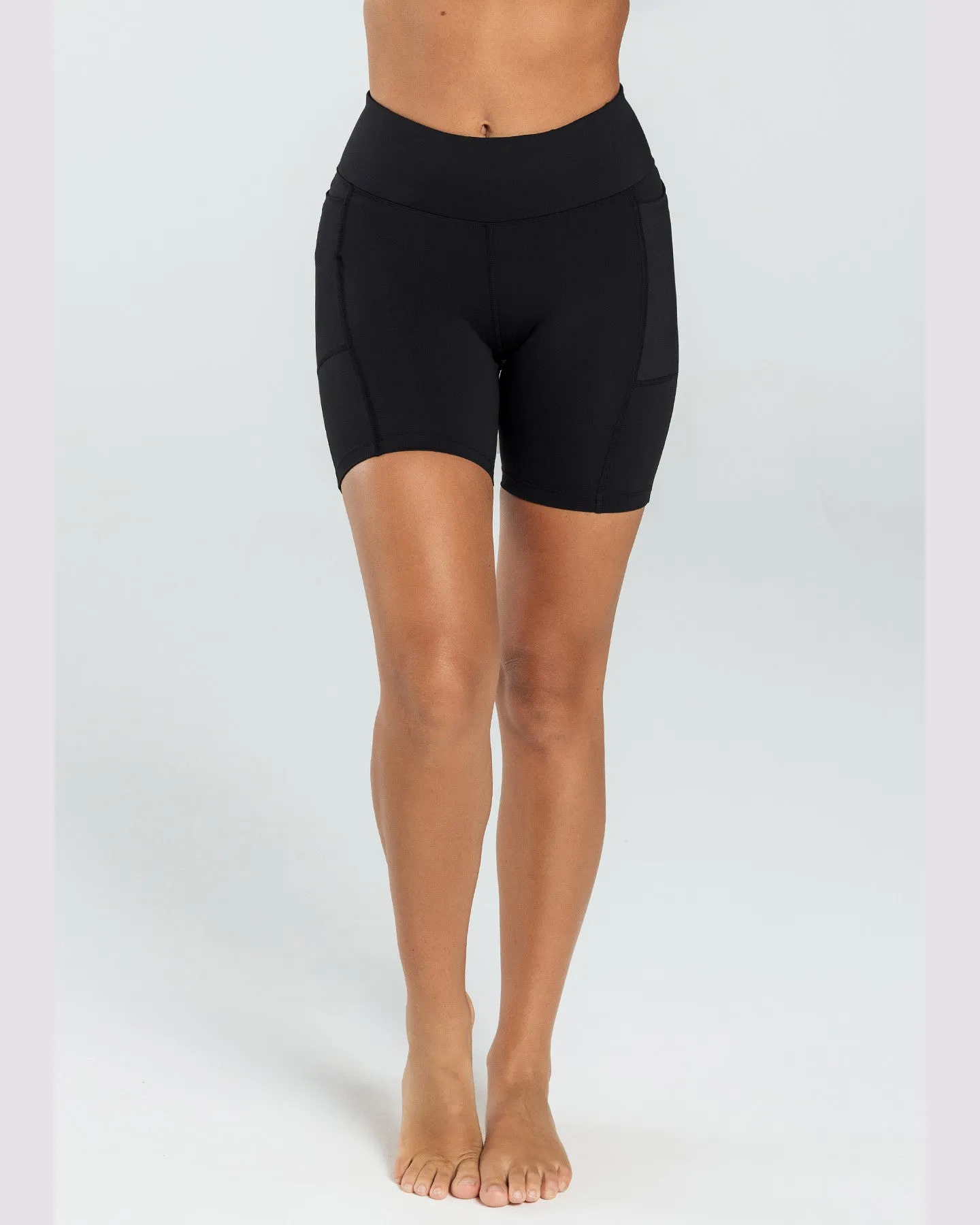 Abi and Joseph Endurance Embody Mid-Thigh Short - Black