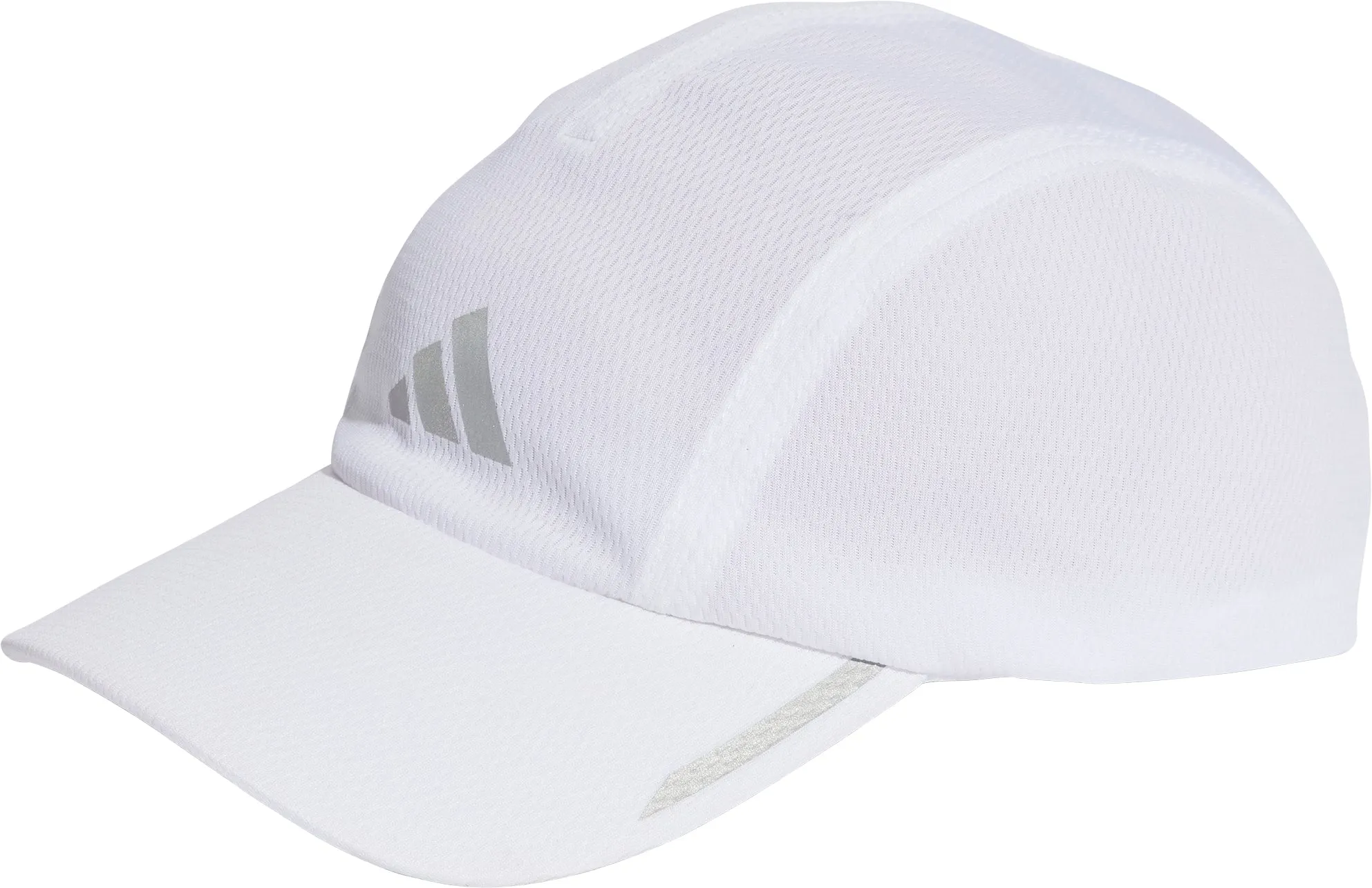 adidas AeroReady 4 Panel Mesh Running Cap - White