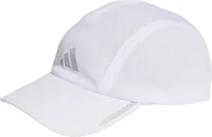 adidas AeroReady 4 Panel Mesh Running Cap - White