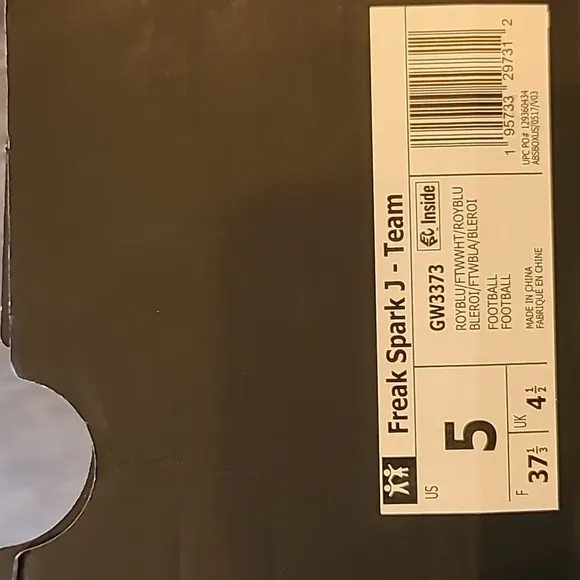 Adidas Freak Spark Football Cleats Size 5