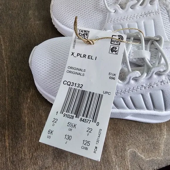 Adidas Originals Baby X_PLR Running Shoe, White/White/White, US 6 Infant Unisex