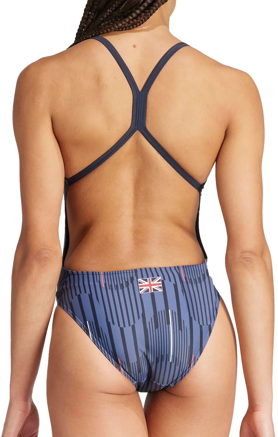 adidas Team GB Racerback Womens Swimsuit - Blue