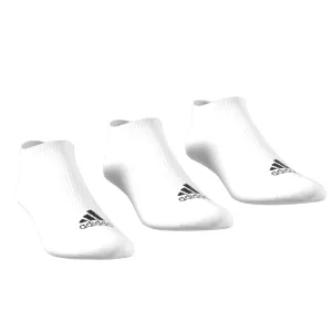 Adidas Thin and Light No-Show Socks White/Black - 3 Pairs