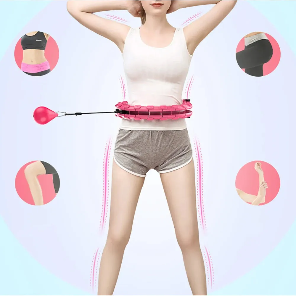 Adjustable Sport Hoops for Waist Exercise - Detachable Massage Hoops for Fitness and Weight Loss