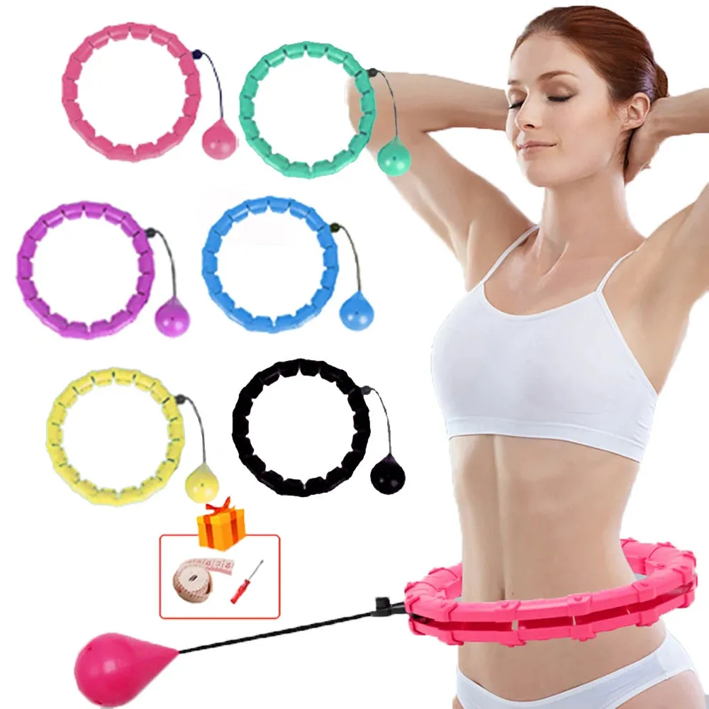 Adjustable Sport Hoops for Waist Exercise - Detachable Massage Hoops for Fitness and Weight Loss