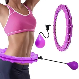 Adjustable Sport Hoops for Waist Exercise - Detachable Massage Hoops for Fitness and Weight Loss