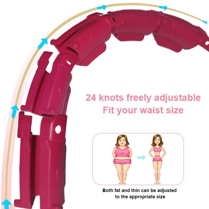 Adjustable Sport Hoops for Waist Exercise - Detachable Massage Hoops for Fitness and Weight Loss