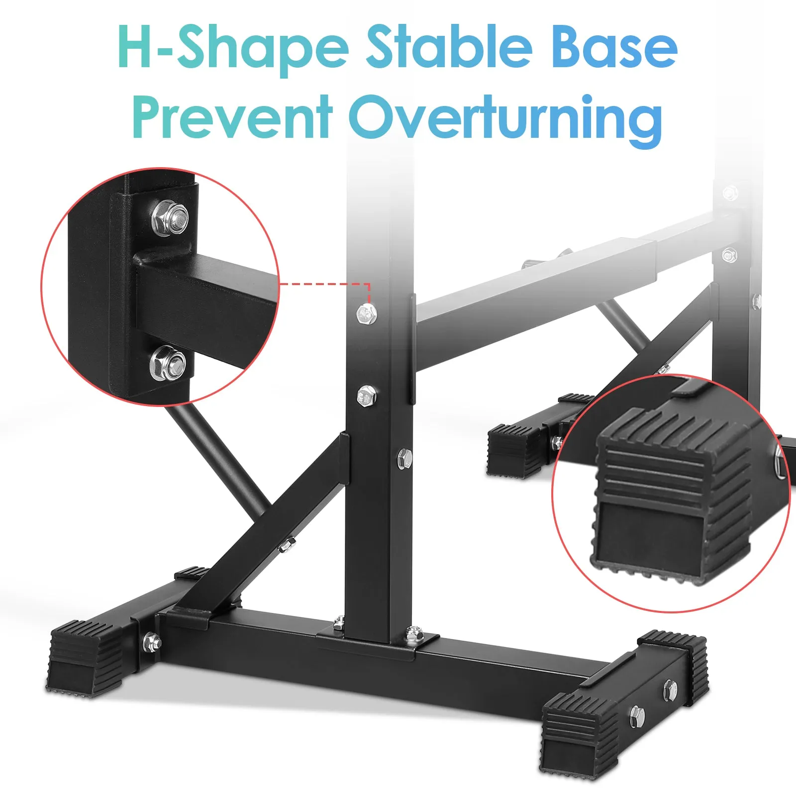 Adjustable Squat RacK Barbell Stand Fitness Equipment Max Load 550lbs