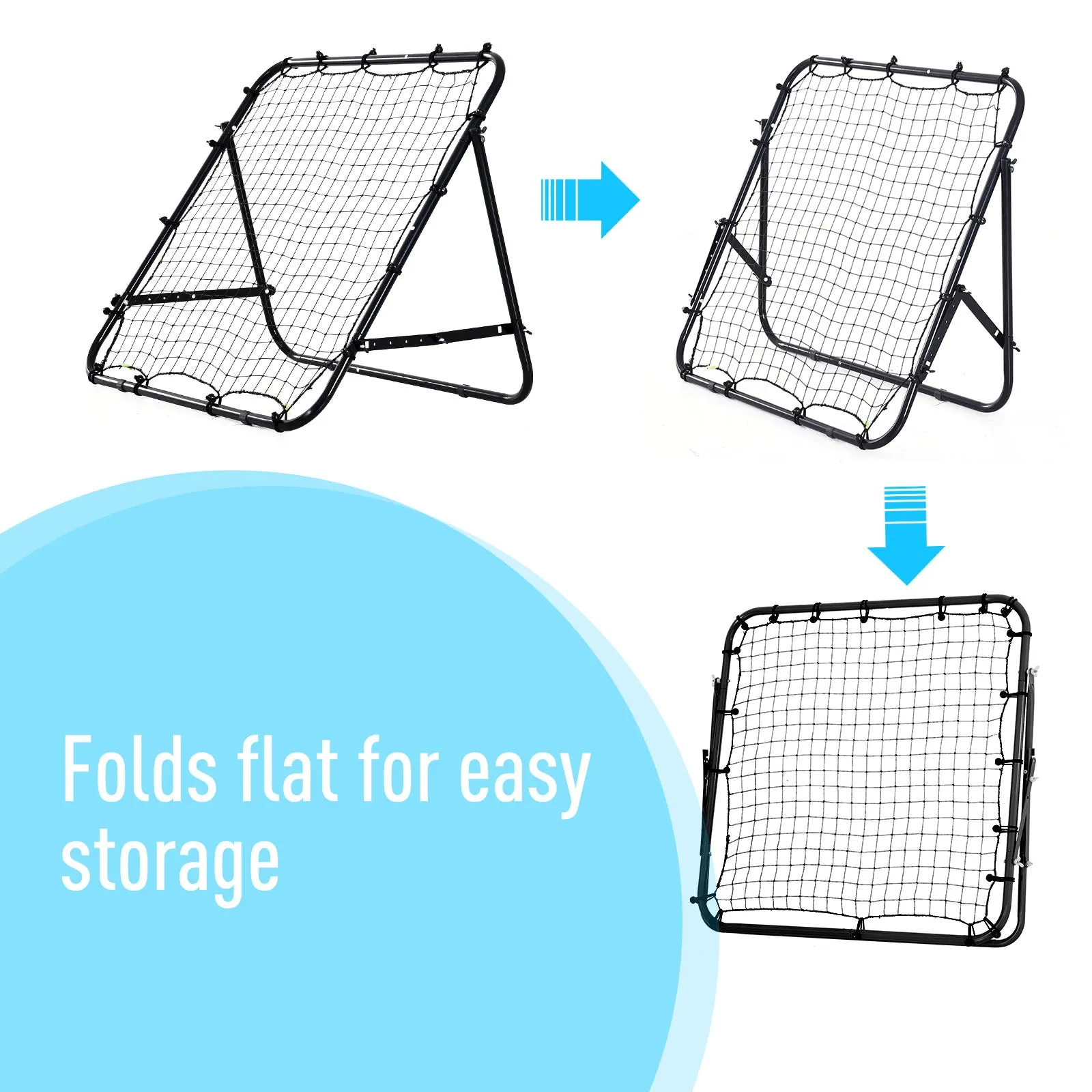 Adults Football Training Aid Multi-Sports Practice W/PE Mesh Metal Tube