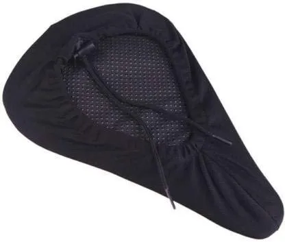 AFPIN Silicone Gel Saddle and Soft Seat Cover with Cushion for Bicycle (Black)