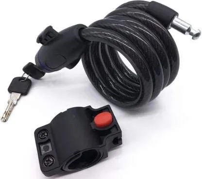 Afpin Stainless-Steel Cycle Lock Heavy Cycle Lock for Bicycle with Key Bike Lock Anti Theft Cycle Lock with Key
