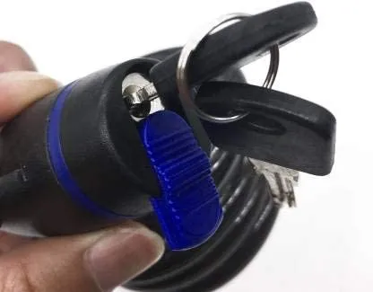 Afpin Stainless-Steel Cycle Lock Heavy Cycle Lock for Bicycle with Key Bike Lock Anti Theft Cycle Lock with Key