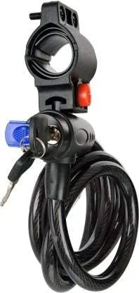 Afpin Stainless-Steel Cycle Lock Heavy Cycle Lock for Bicycle with Key Bike Lock Anti Theft Cycle Lock with Key