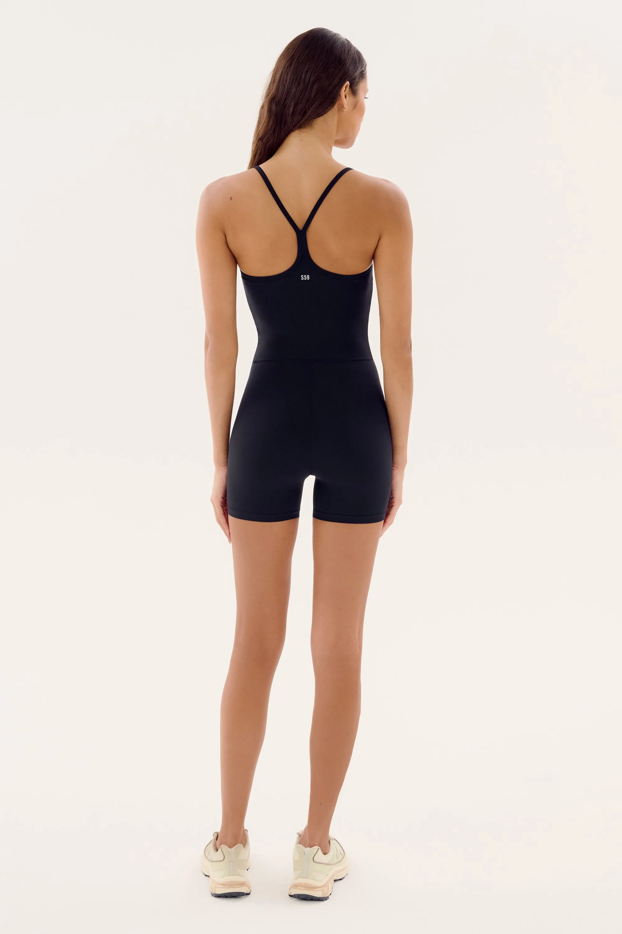 Airweight 3.5" Short Jumpsuit - Black