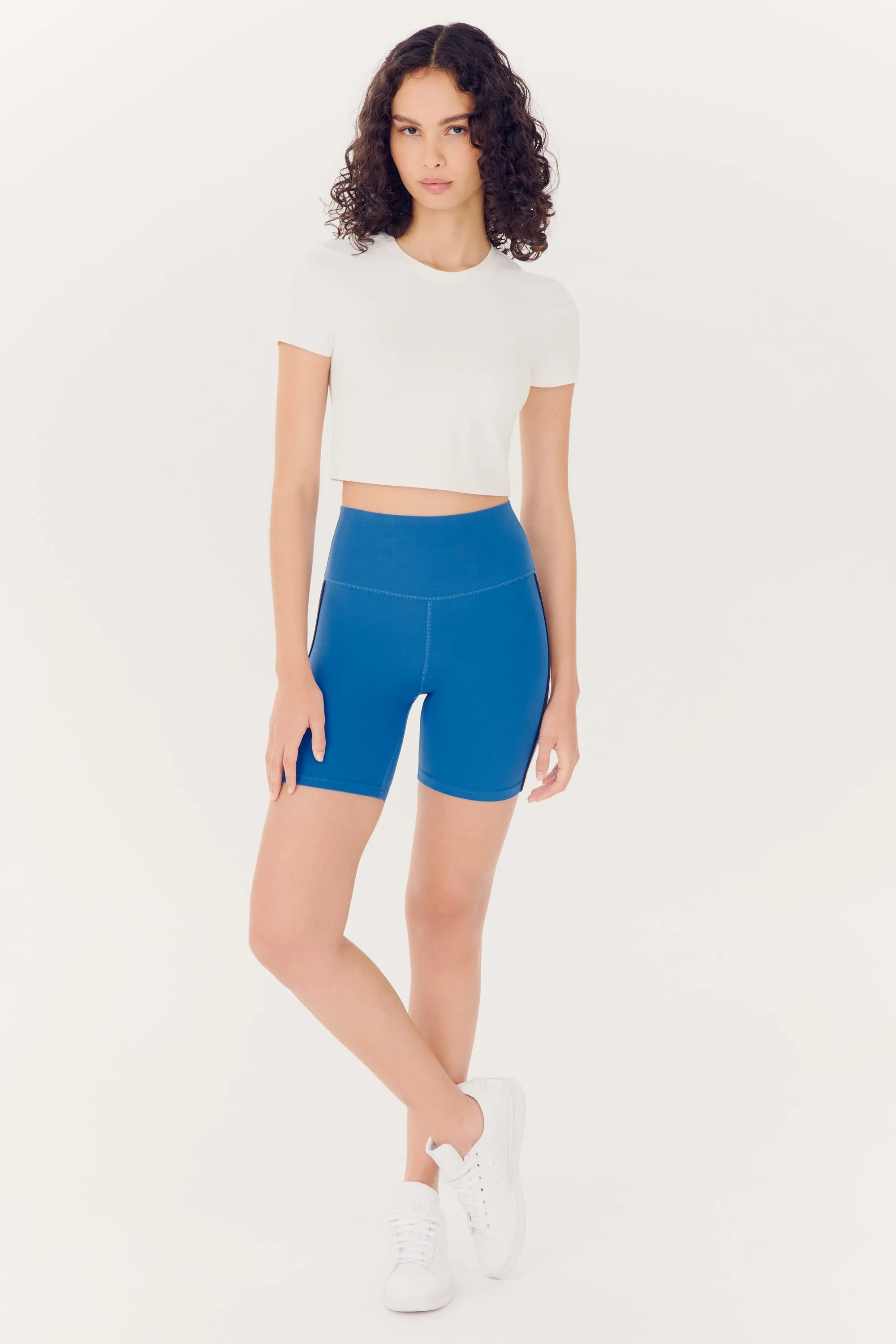 Airweight S/S Crop - White