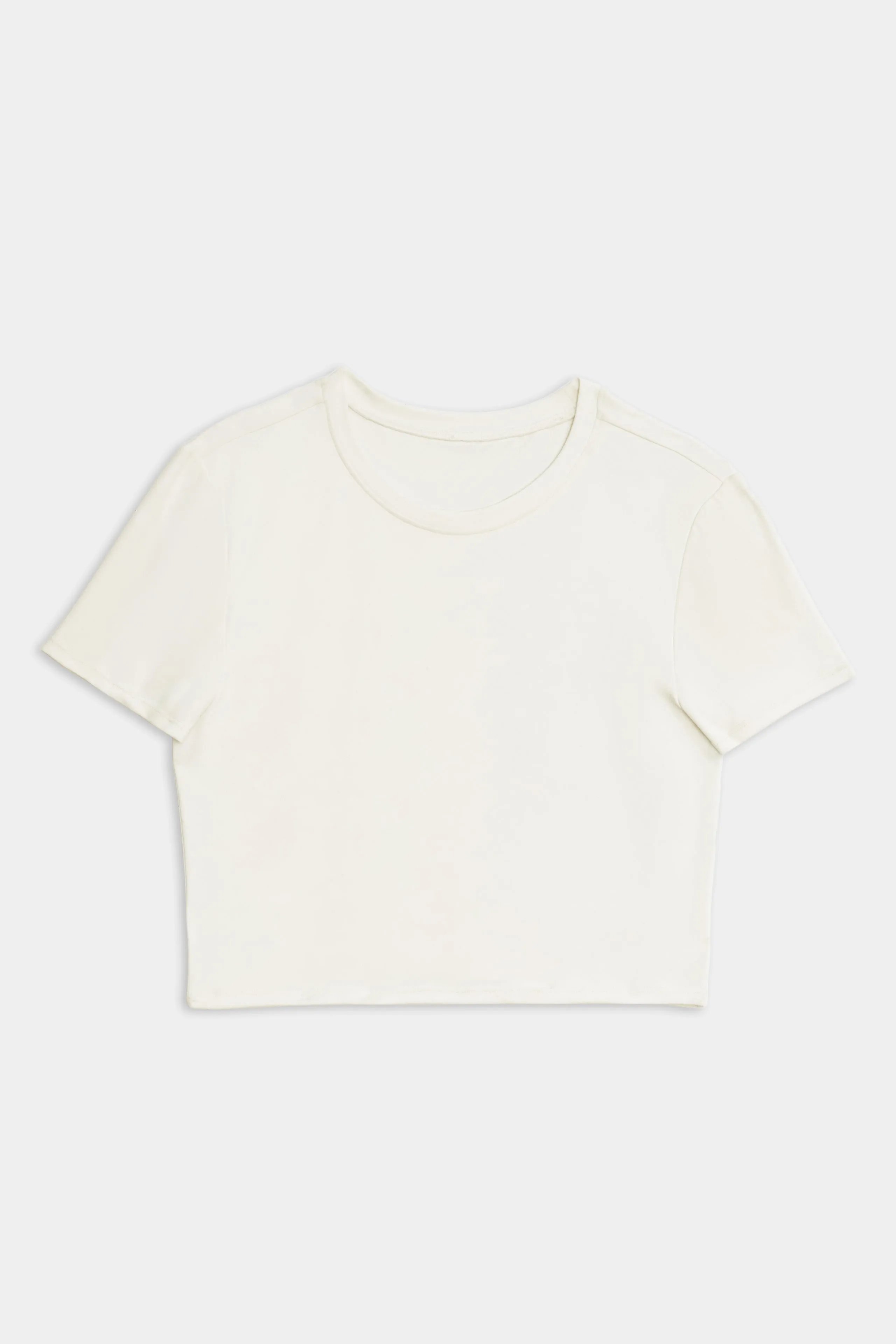 Airweight S/S Crop - White