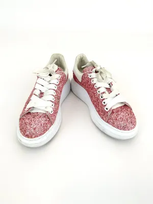 Alexander McQueen Glitter Platform Sneakers