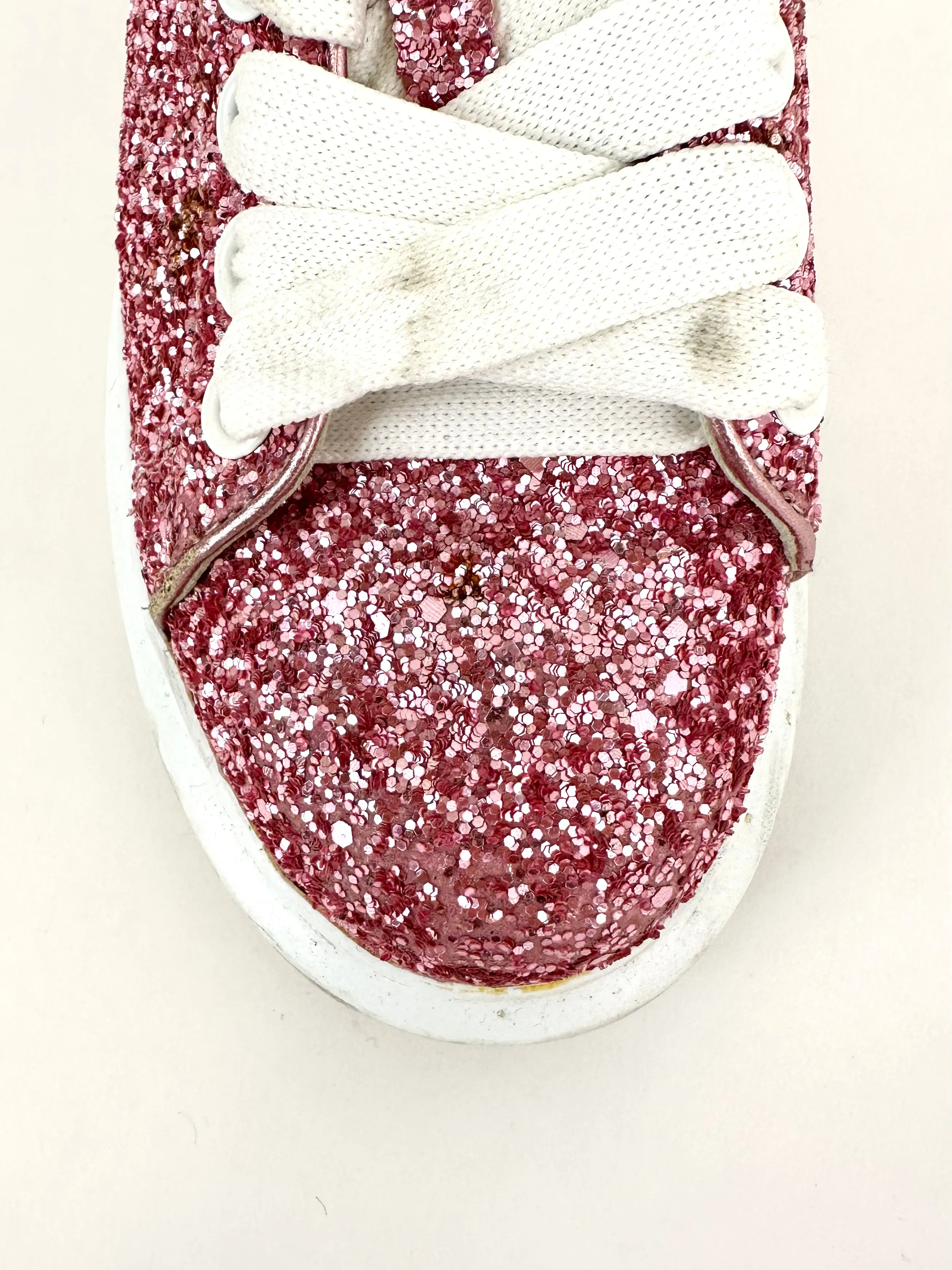Alexander McQueen Glitter Platform Sneakers