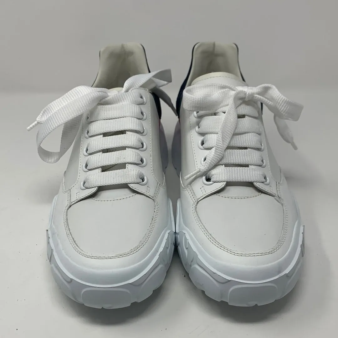 Alexander McQueen White Leather COURT Sneakers