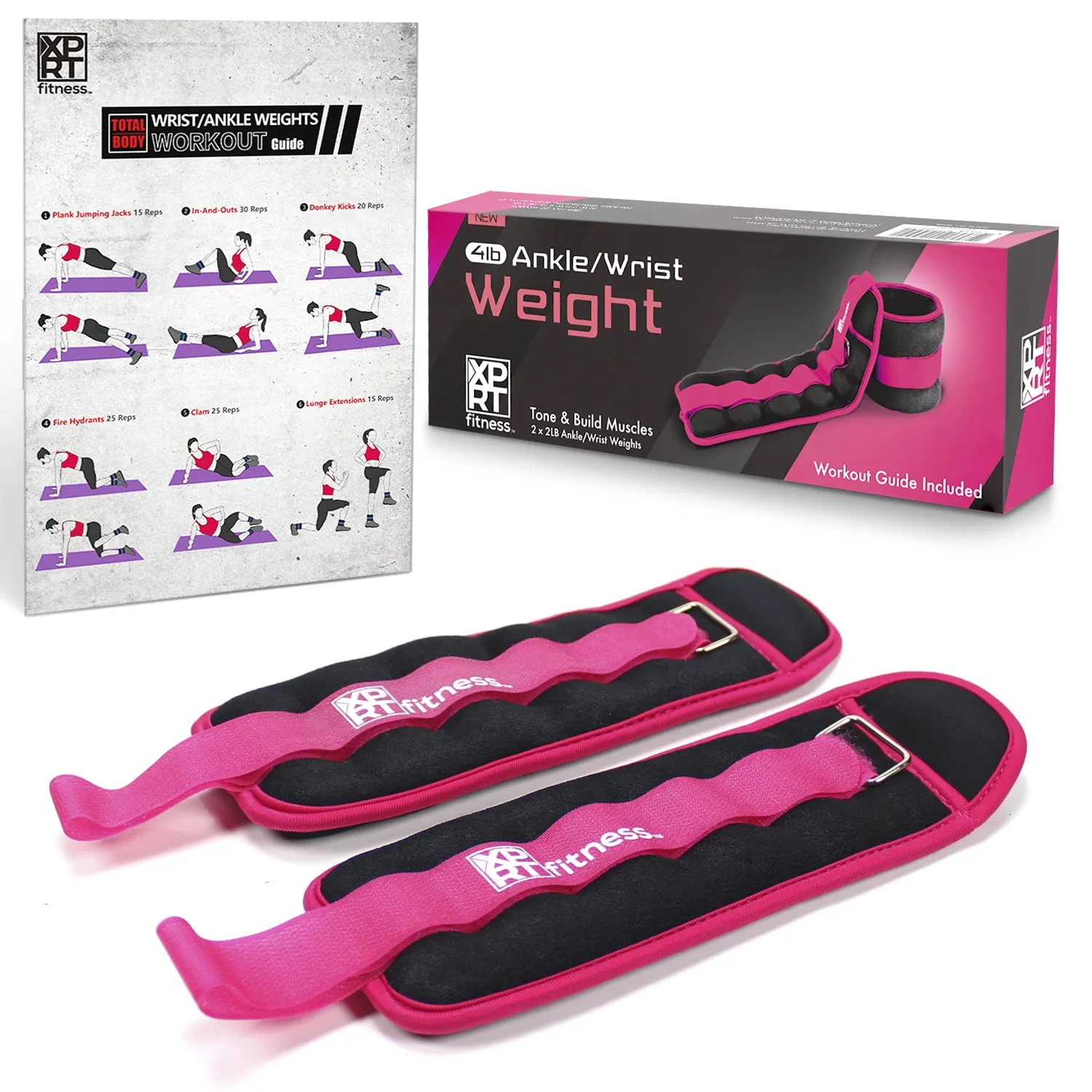 Ankle Weights for Women & Men 1 lb. pair
