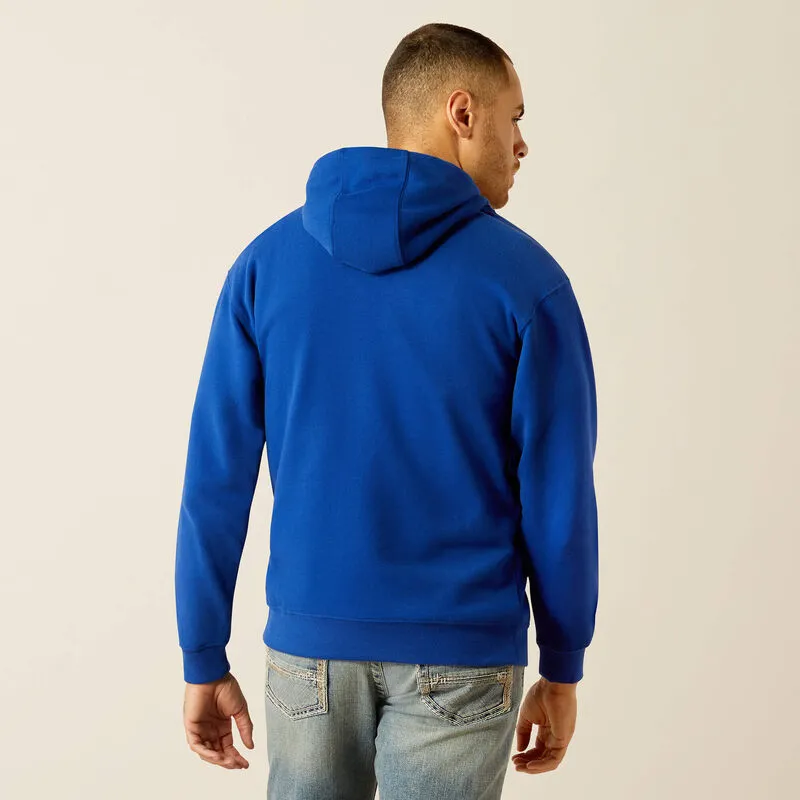 Ariat Men's Royal Blue Flag Logo Breakthru Hoodie