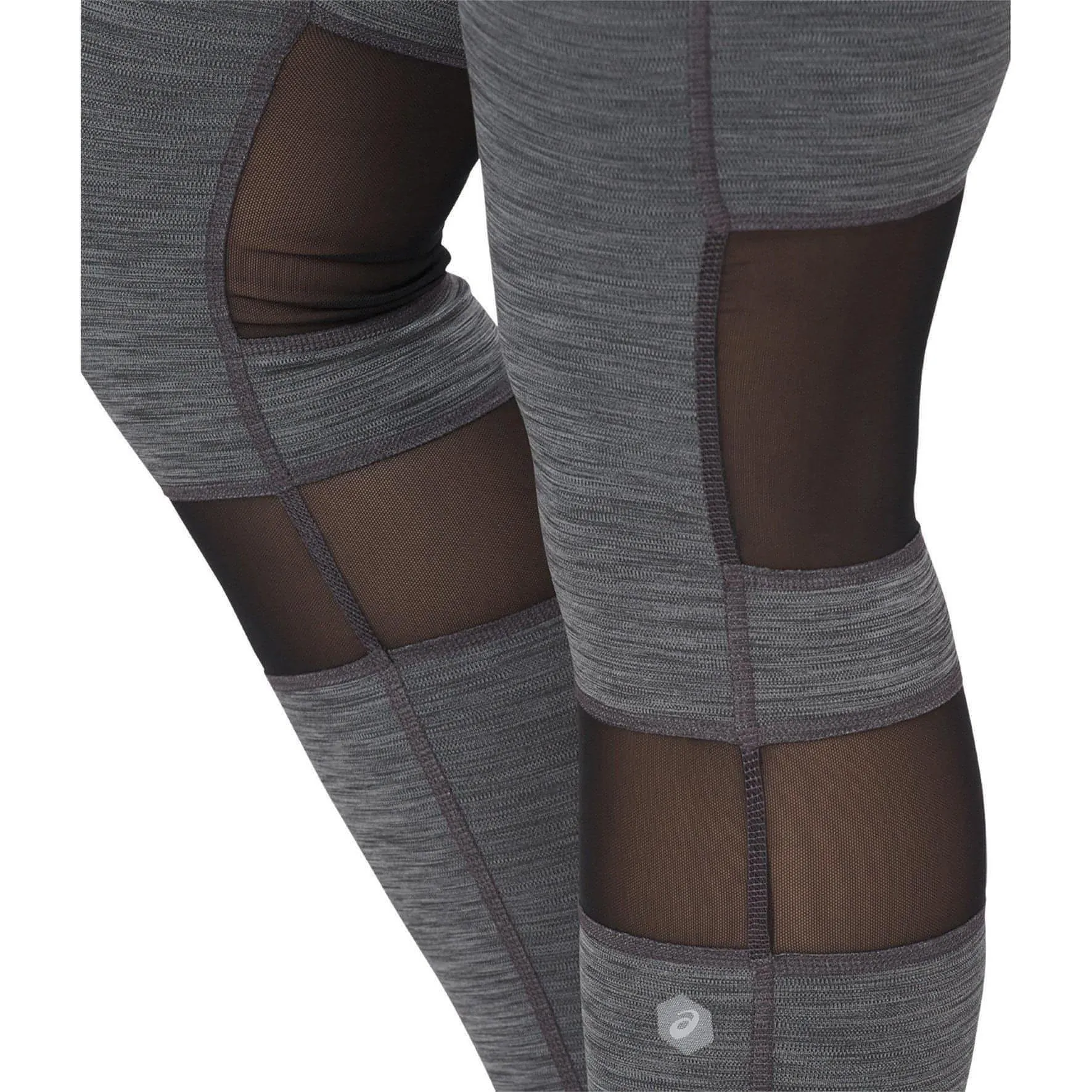 Asics Melange Womens 7/8 Running Tights - Black