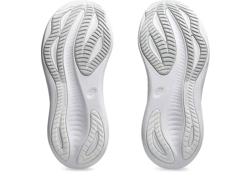 Asics Women's GEL-NIMBUS 27 Running Shoes in White/Glacier Grey