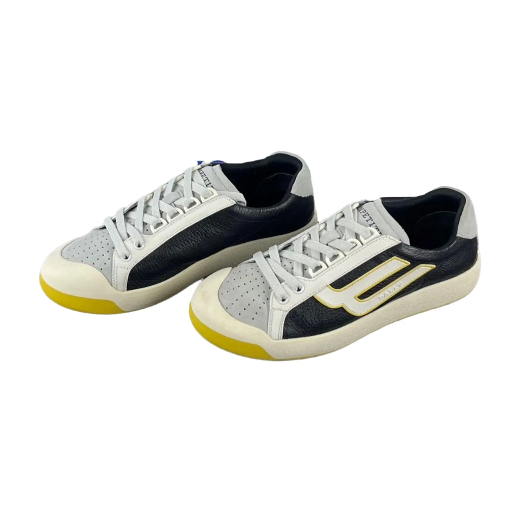 Bally New Competition Black Grained Leather Sneakers