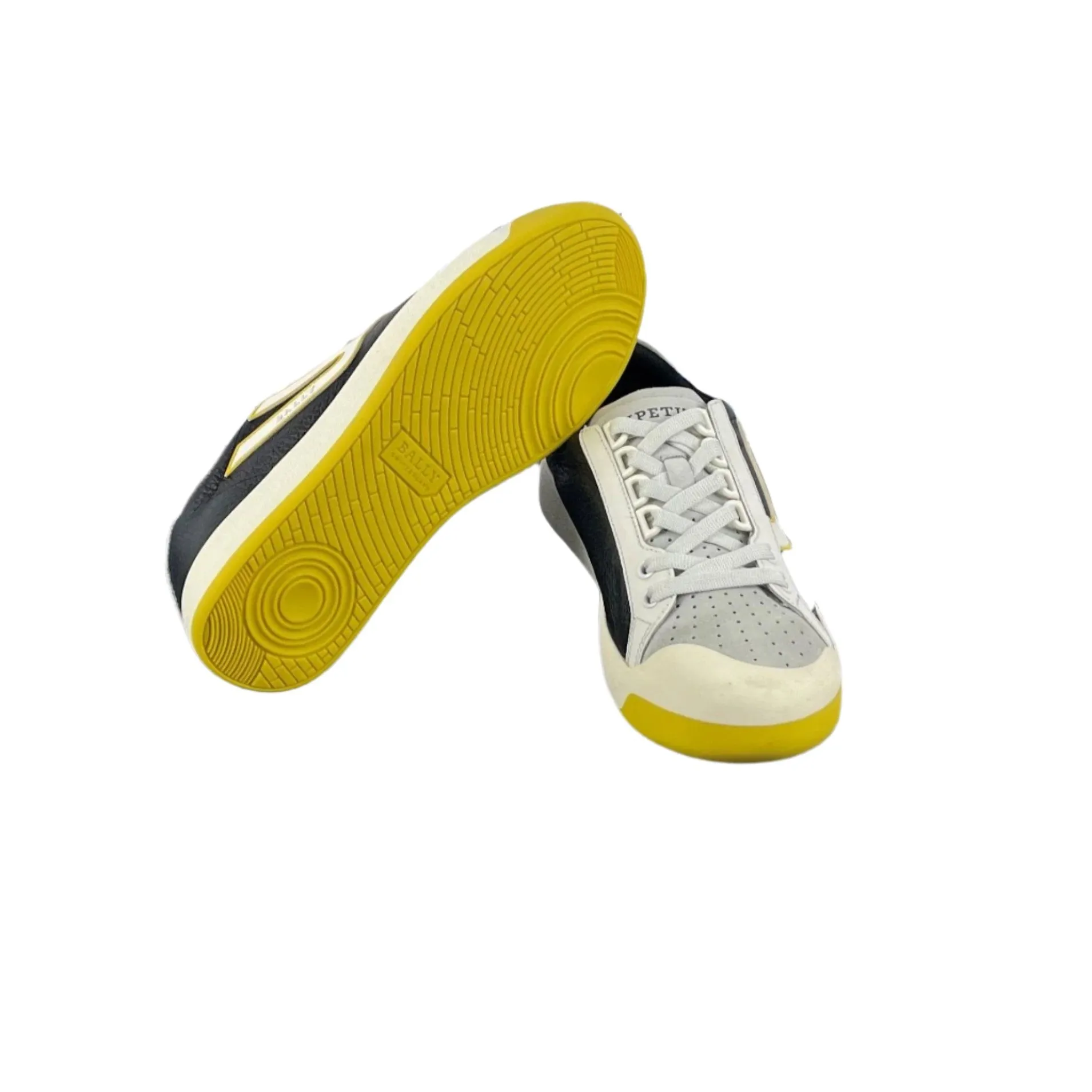Bally New Competition Black Grained Leather Sneakers
