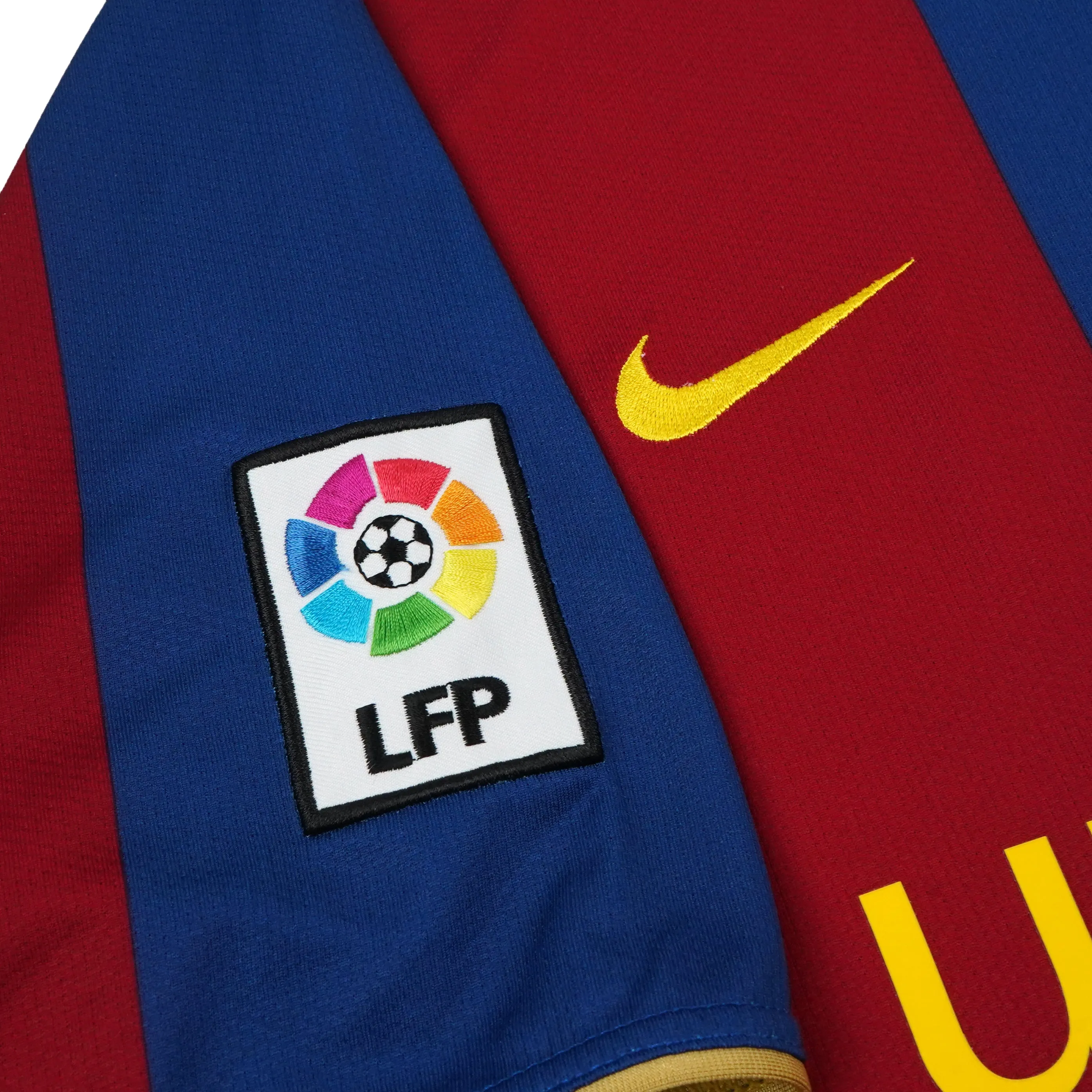 BARCELONA 2007-08 HOME SHIRT - MESSI 19 - 8/10