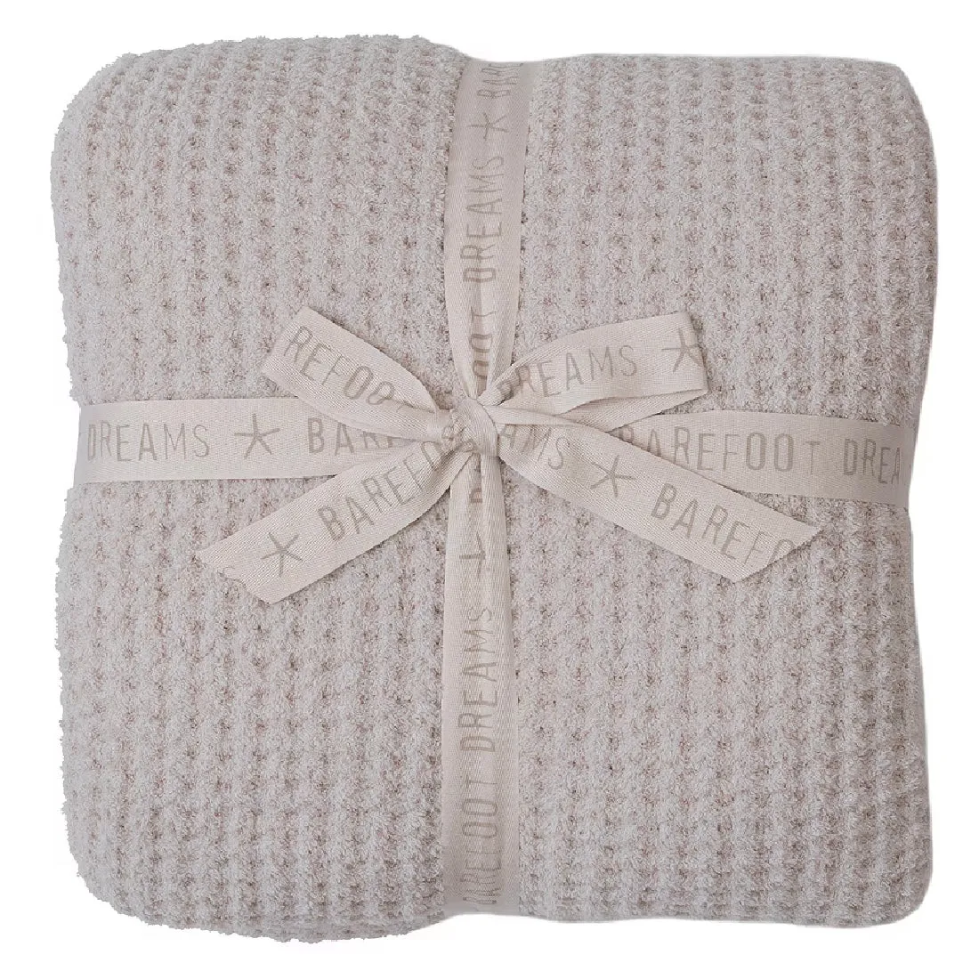 Barefoot Dreams CozyChic Stone Waffle King Bed Blanket SALE~ LIMITED QUANTITIES
