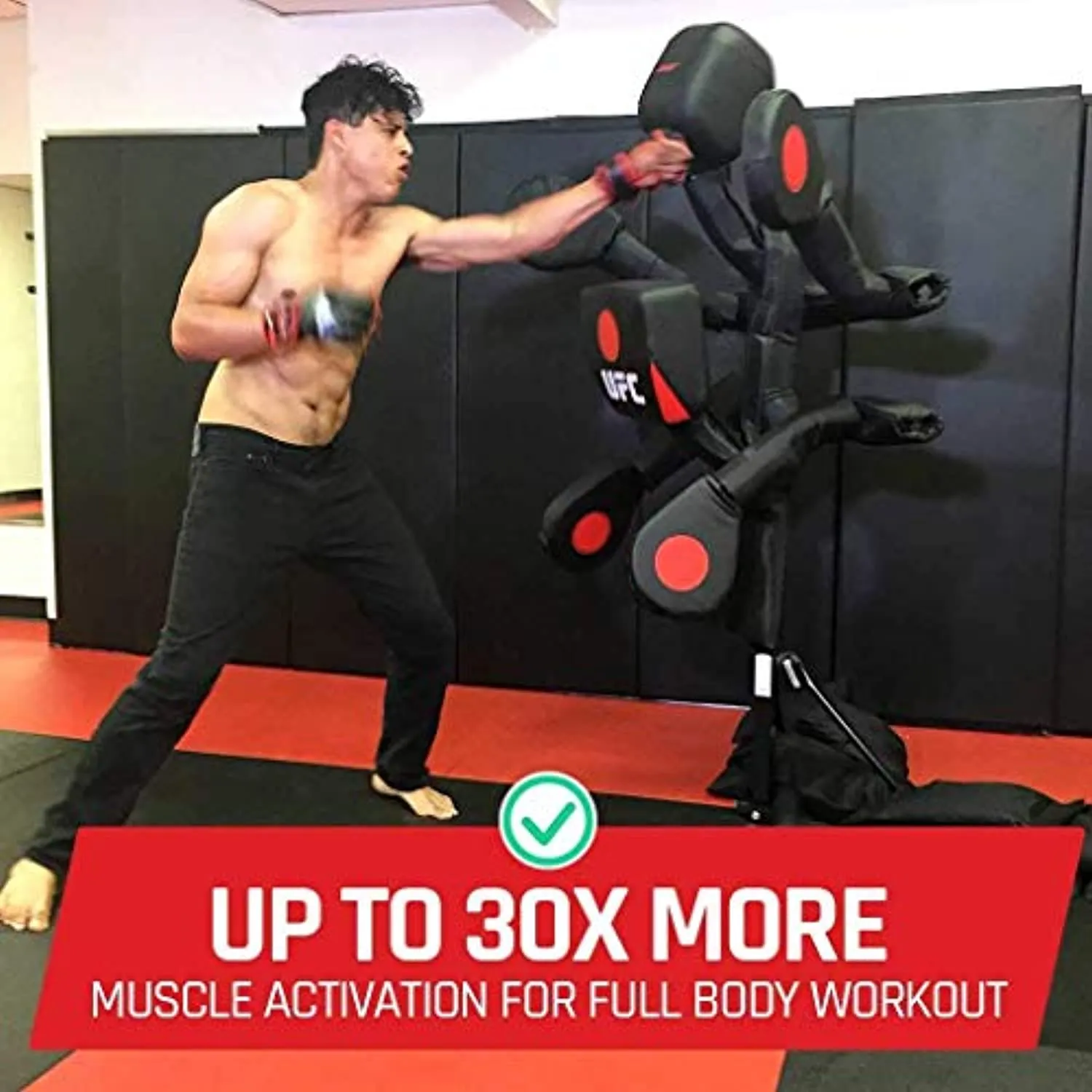BAS UFC Body Action System - Fully Adjustable Punching & Kicking Pads - Martial Arts Training: MMA, Boxing, Karate, Muay Thai & More!