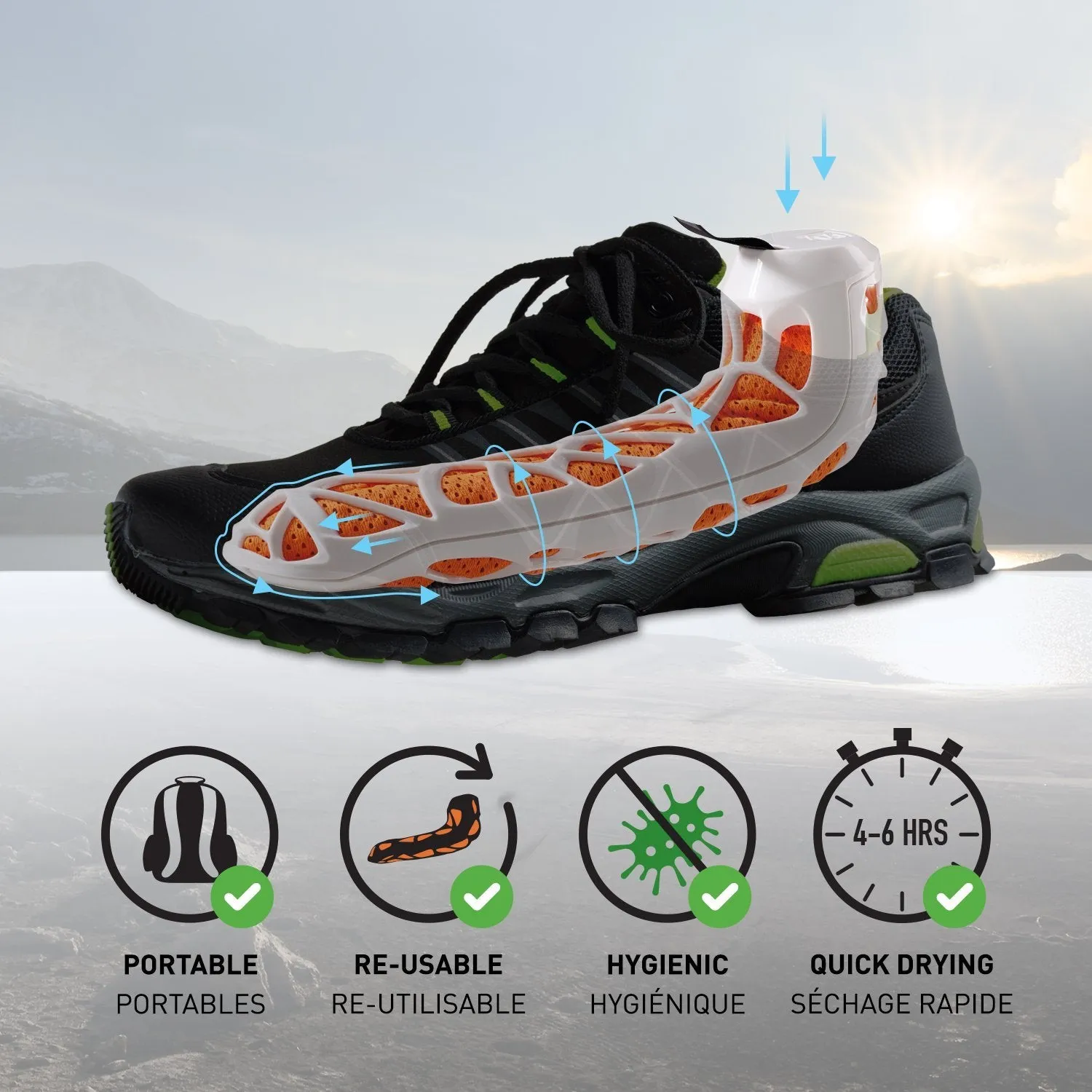 Black & Green Drysure Active