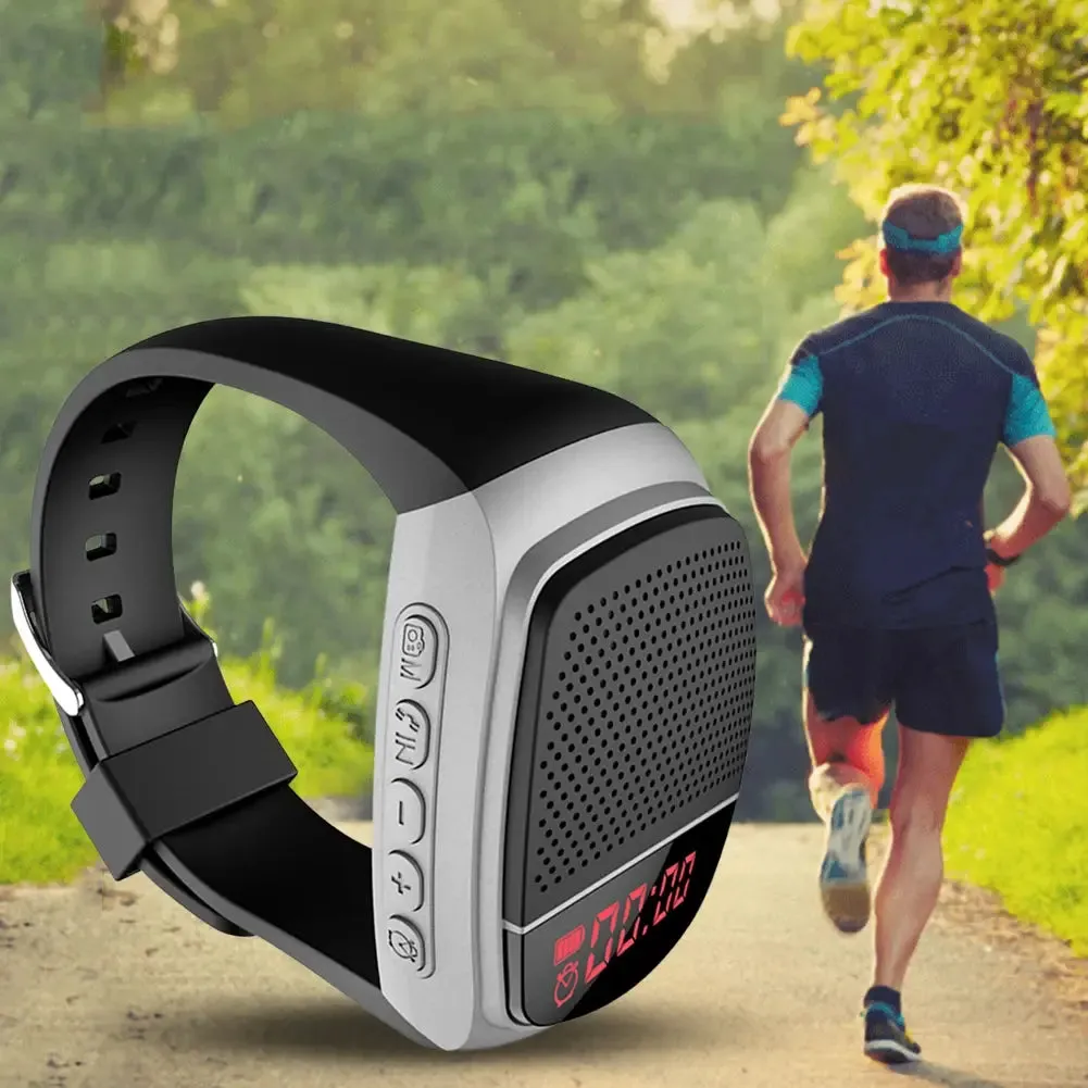 Bluetooth Sports Wristwatch with HQ Speaker Sound Quality & FM Radio