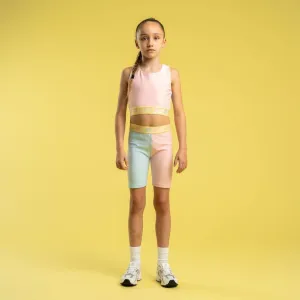 BONINI BY A DEE - Colourblock Cycling Shorts Spin & Colourblock Crop Top Flex - Fairy Pink