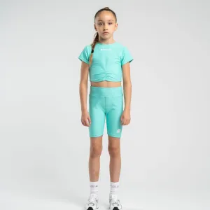 BONINI BY A DEE - Ruched T-Shirt & Cycling Shorts Aspire - Bold Mint