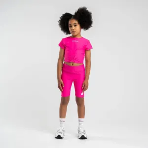 BONINI BY A DEE - Ruched T-Shirt & Cycling Shorts Aspire - Hot Pink