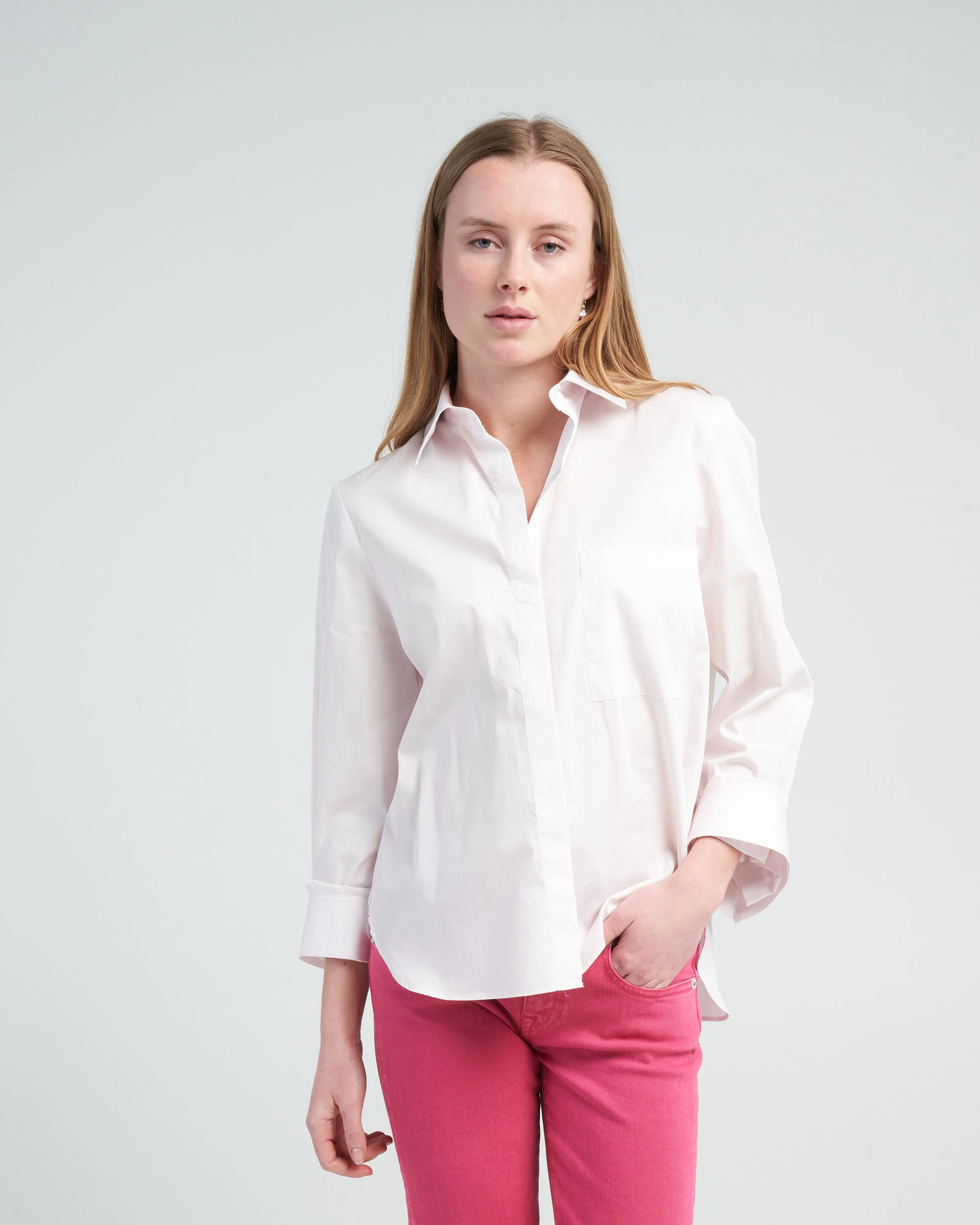 boyfriend shirt - baby pink