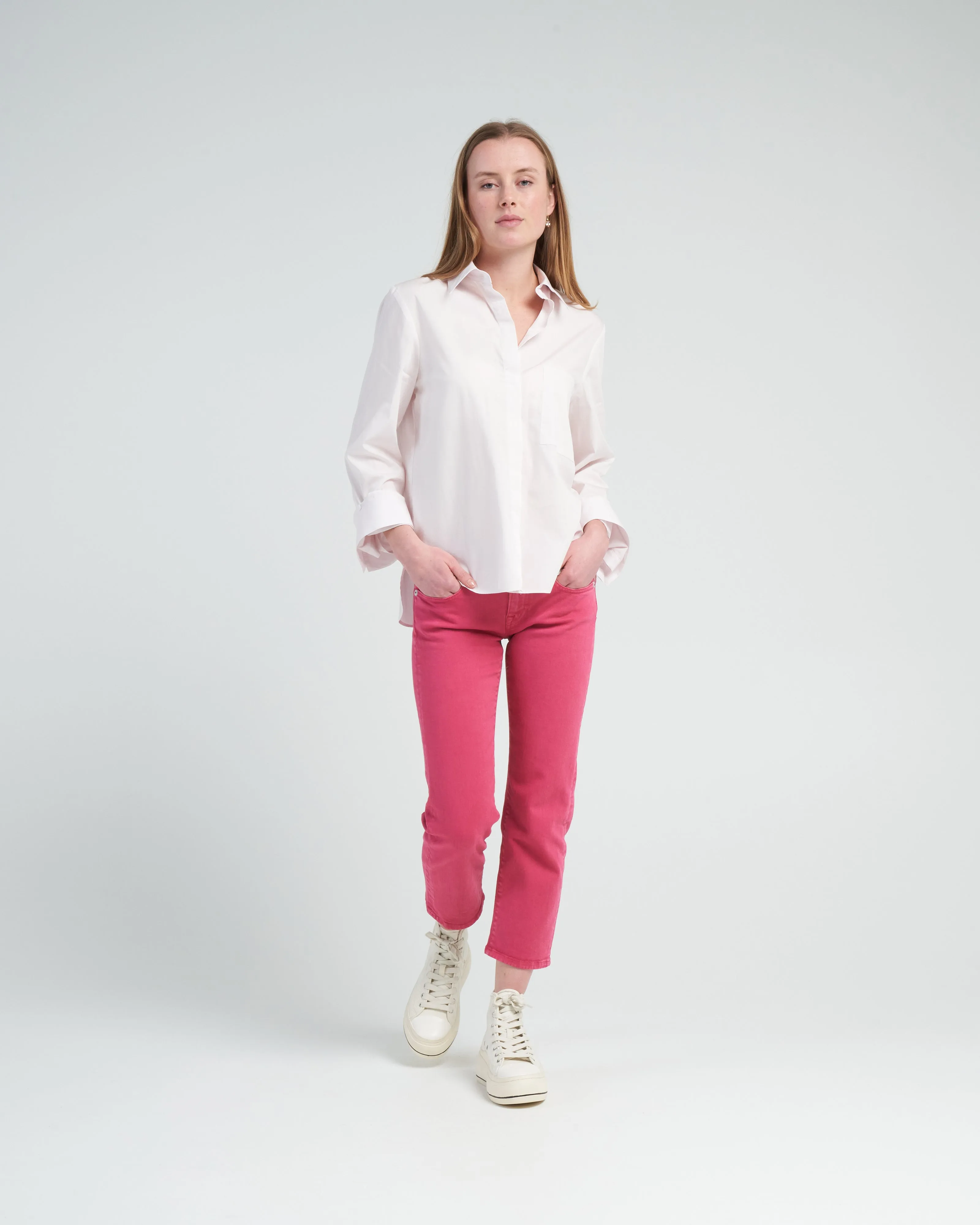 boyfriend shirt - baby pink
